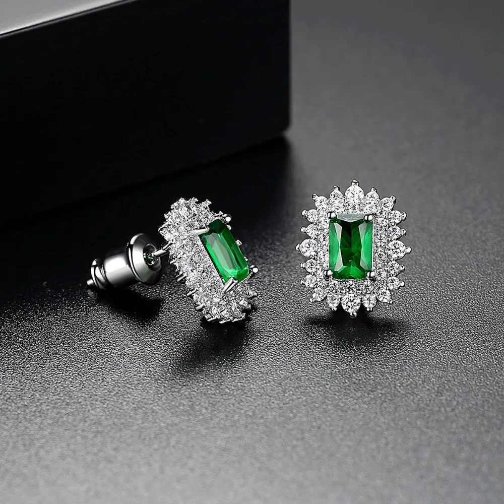 LUOTEEMI Fashion Korea Personality Elegant A AA Cubic Zirconia CZ Paved Women Luxury CZ Fine Jewelry Earring