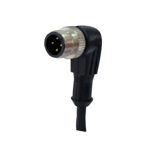 M12 5 Pin  Male Female Injected Cable Sensor Connector 90 Degree Angled/Straight IP67 Waterproof (IBEST)