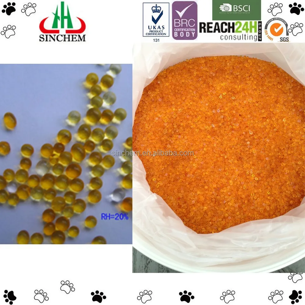 cobalt chloride free orange indicating silica gel