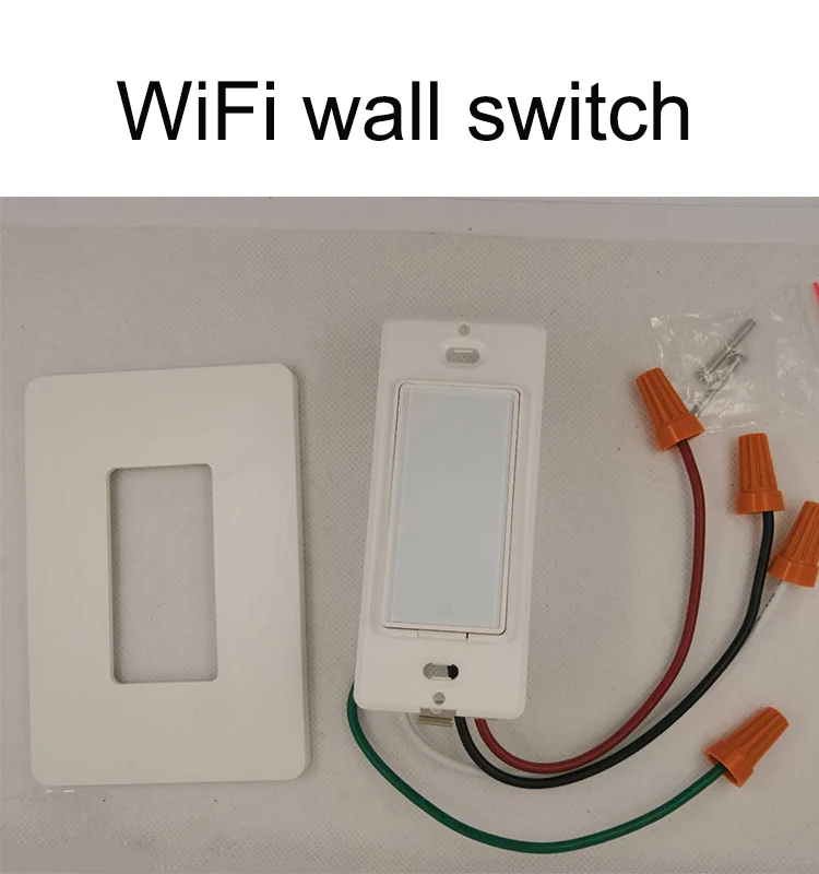 10 years factory fast delivery custom logo WiFi US 1Gang Smart Wifi Wireless Remote Control Wall Light Switch