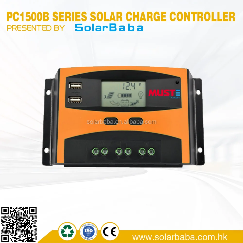 
12V 24V 48V 5A 10A 15A 20A 30A Solar Charger Controller Manual PWM Solar Charge Controller 