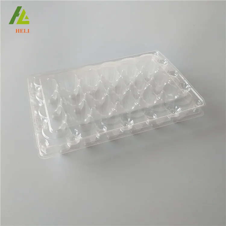 24-cell package plastic quail egg tray carton for supermarket with lid