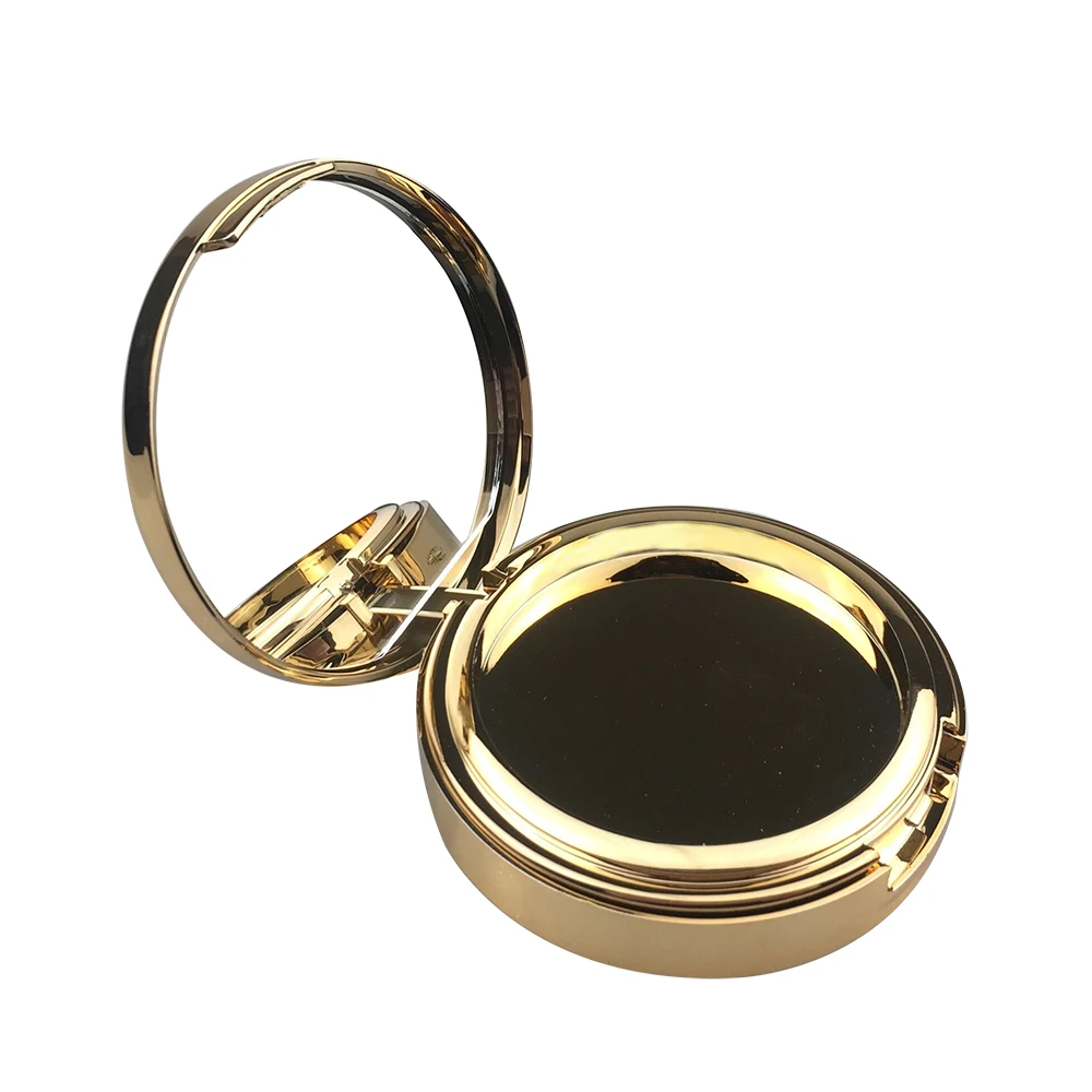 Customized 15g 0.5oz Empty Luxurious Gold Foundation Make-up Powder Container Air Cushion Puff Case