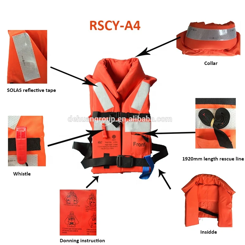 Solas Foldable Adult 150N  Marine Foam Life jacket
