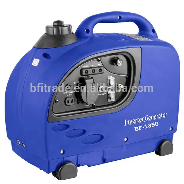 Portable gasoline inverter generator 1.3Kw backup electric generator silent single phase AC output type alternator generator