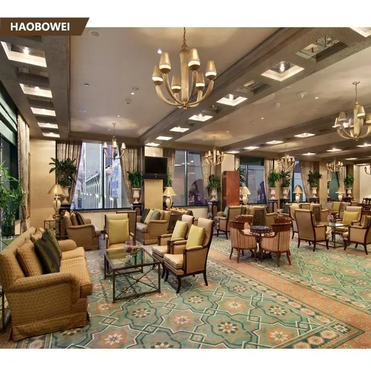 
European style elegant sectional chair for hotel lobby 