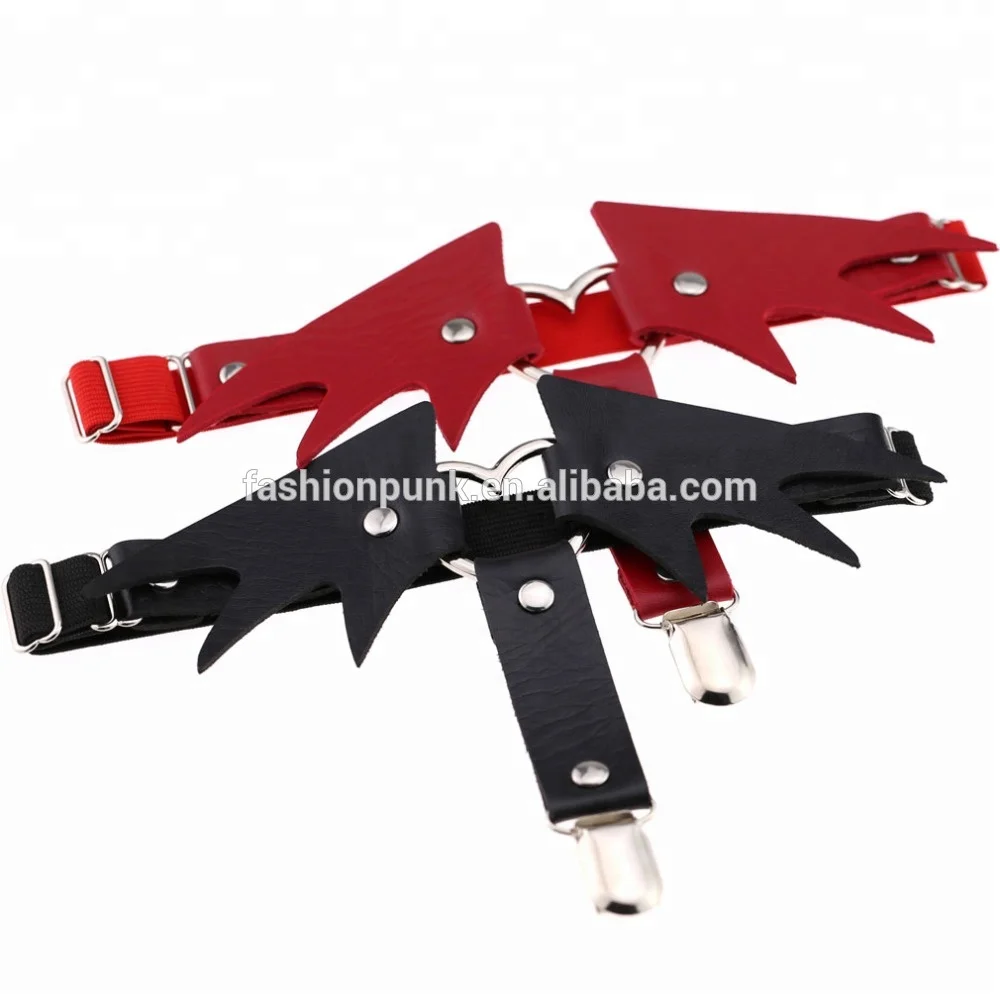 Преувеличенные Хэллоуин Рождественские подарки-форма крыльев Ангела женский кожаный и эластичный пояс для чулок