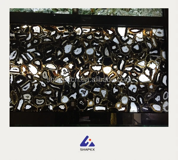 
Black onyx gem slabs stone with goup-buying price 