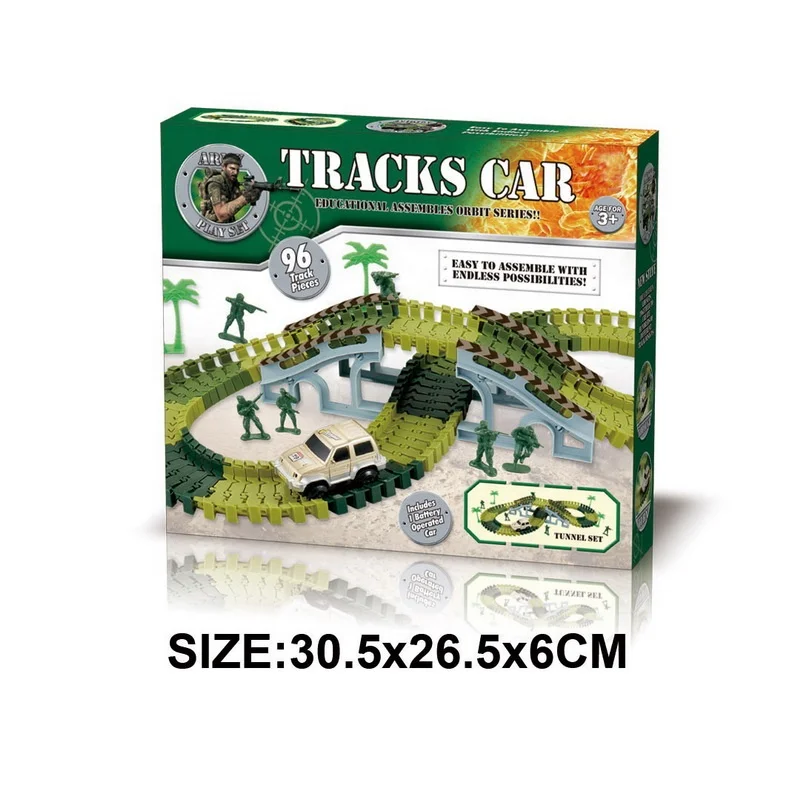 Wonderful 96 Track DIY Plastic Construction Jiada Slot Car Battery Thomas Train Toys Toy Train For Kids