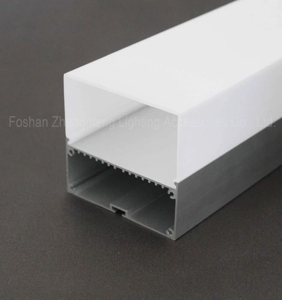 
8075 suspension pedant lamp mount led aluminum profile for led strip light, linear hanging aluprofil 