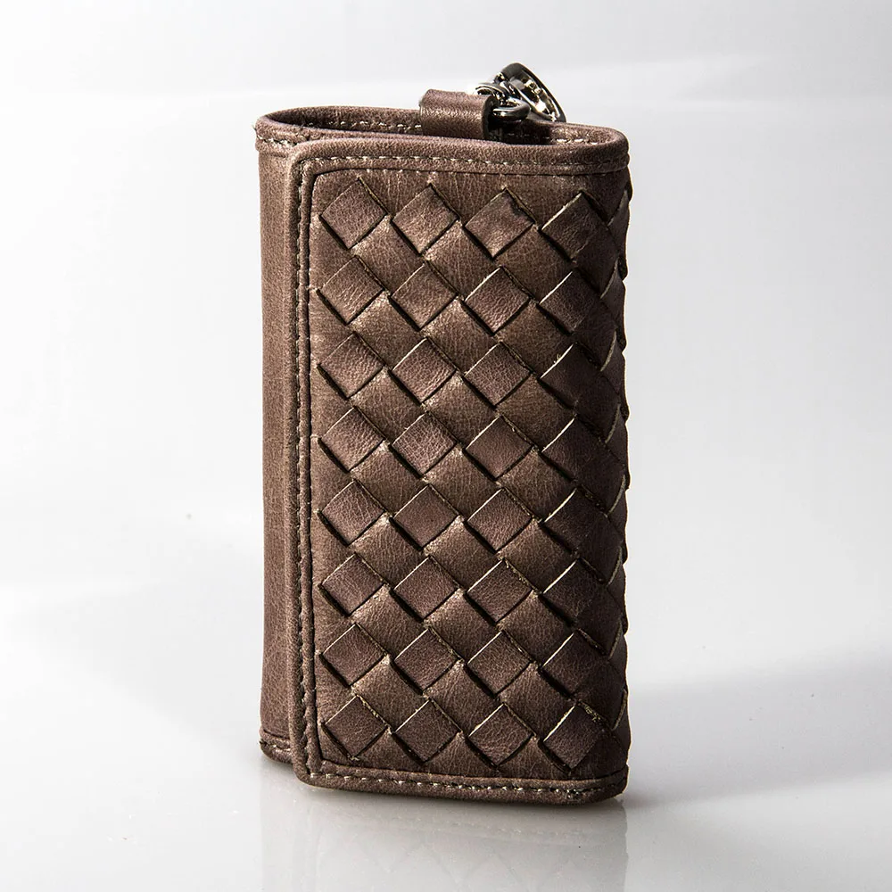 New Update China Supplier Custom Leather Key Chains Holder Wallets Woman Simple Design With Wholesaler Price