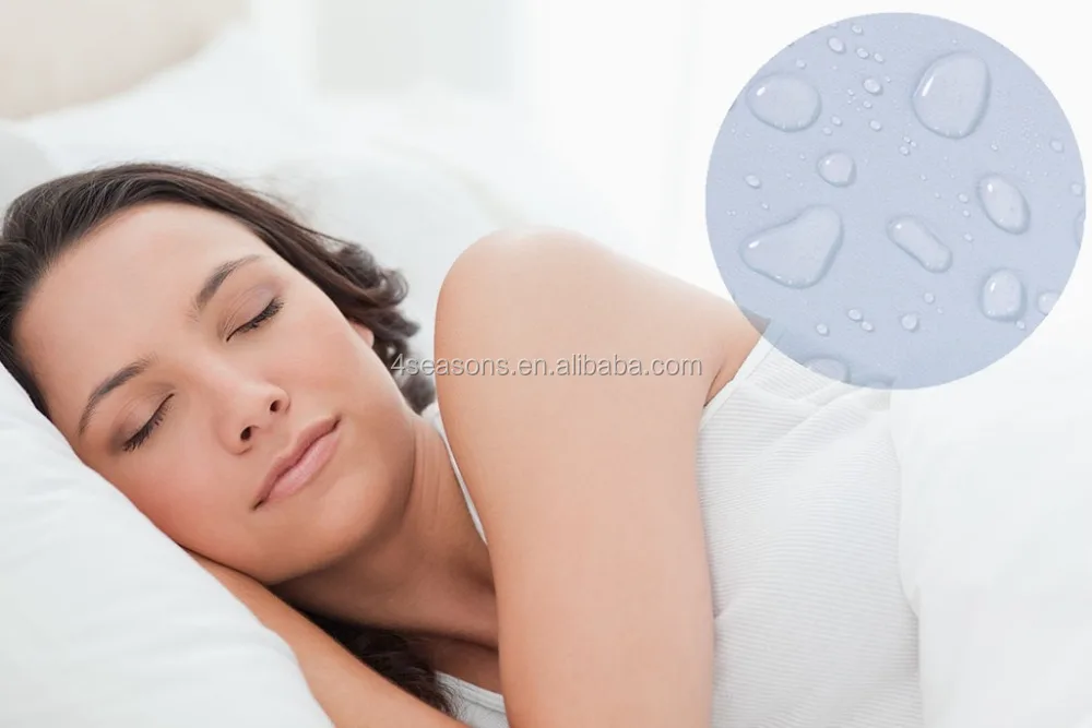 Premium pure white bedding waterproof sheets for home and hotel