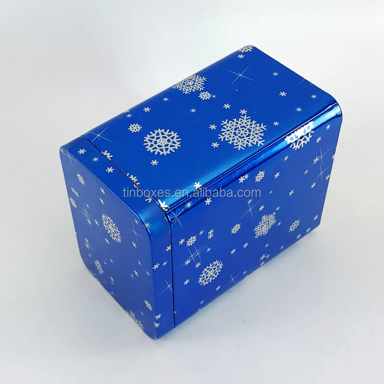 Прямоугольные металлические жестяные банки для печенья, шоколада, чая