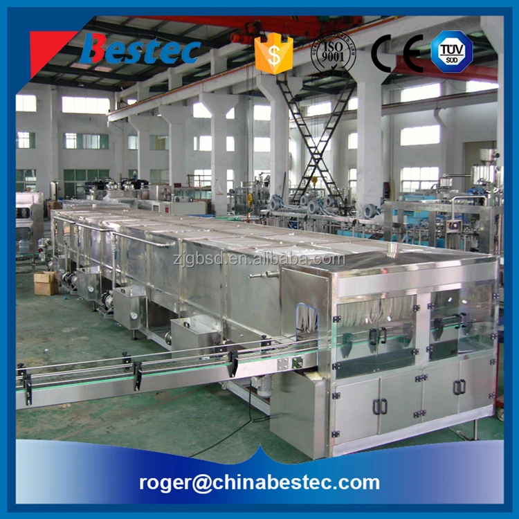 
PET juice bottle cooling tunnel with spray cooler 