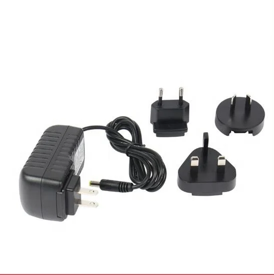 Interchangeable EU US UK AU Plug 12V 9V 18V 1A to 3A AC DC Power Adapter For Printer / LED Displays