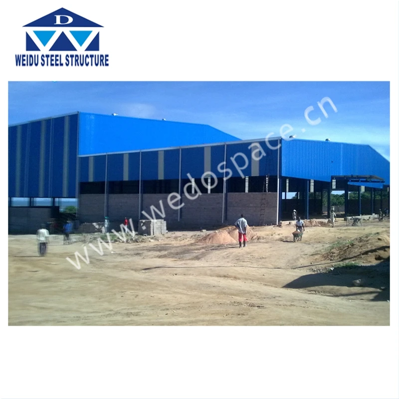 Food Processing Factory Precision Welding Prefabricated Steel Structure Workshop