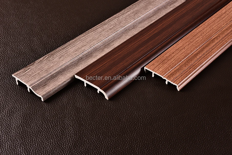 80mm PVC Baseboard Trim Profile Vinyl Floor Skirting Board Of USA