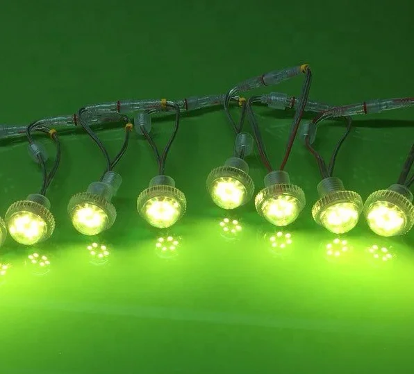 Автоматический RGB Светодиодный точечный светильник 26 мм SMD круглый пиксельный светильник для аттракционов