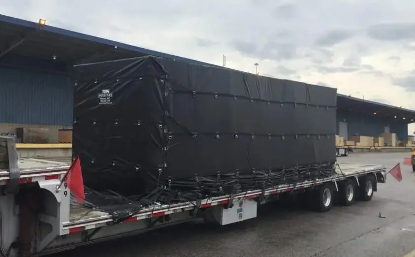 customized lumber tarp made in pvc coated polyester fabric