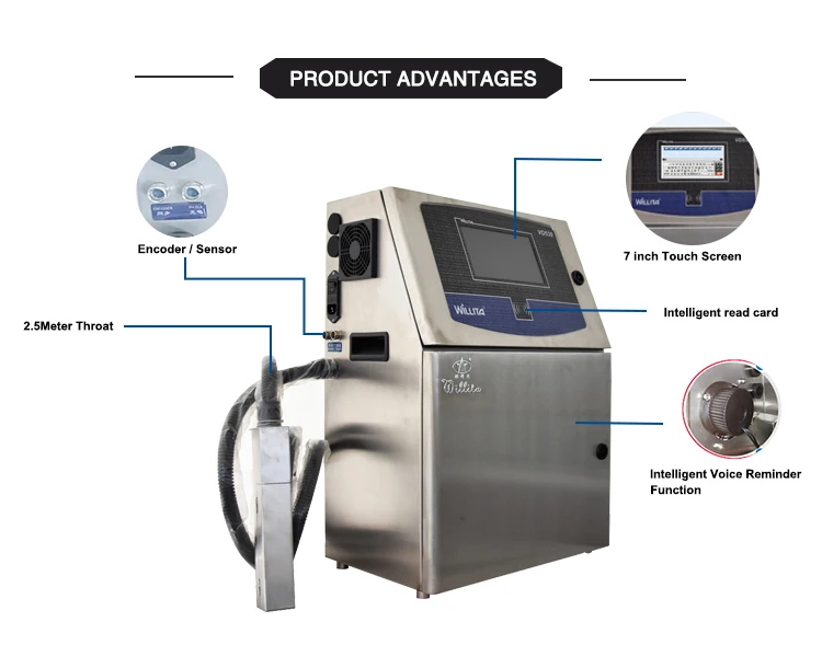 Factory Direct Sale Cij Industrial Continuous Small Character Inkjet Printer Automatic Cij Jet Printer