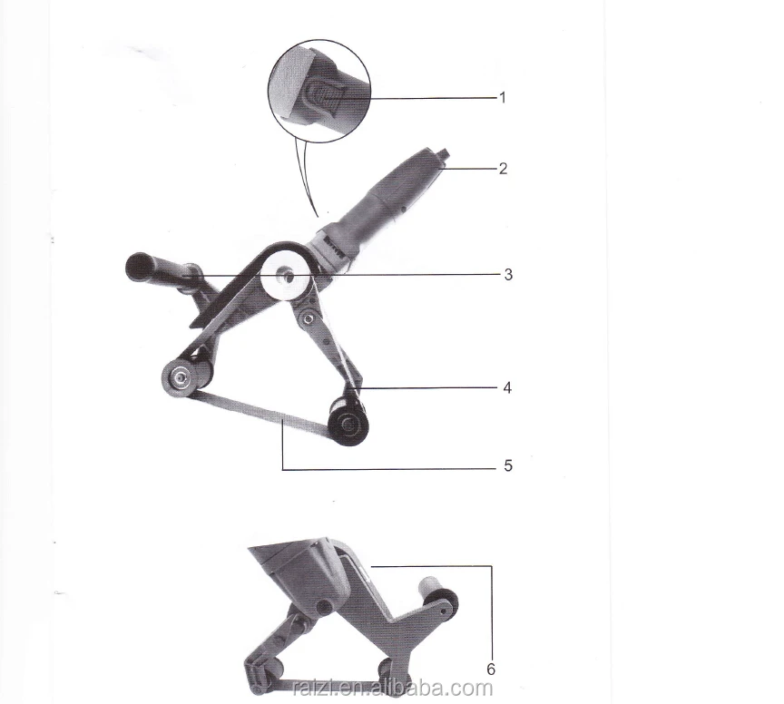 Raizi -high quality hand held belt polishing sanding machine for stainless steel