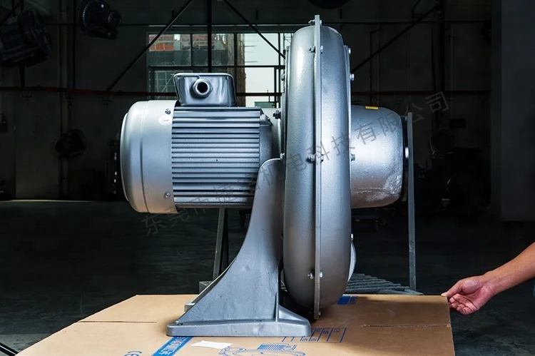 TB125-3 three phase 220V/380V 2.2kw Mid-Pressure industrial Centrifugal Fan blower for plastic raw material drying equipment