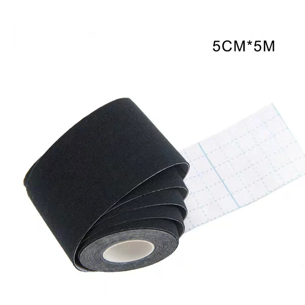 
High Quality 12 colors Waterproof Cotton Elastic Sports Kinesiology Tape 5cm x 5m 