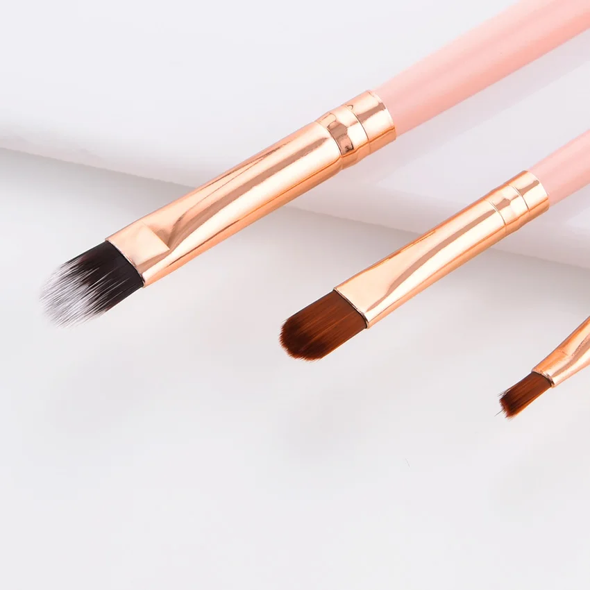 
professional wood pink gold 12 piece eye shadow eye makeup brushes set 