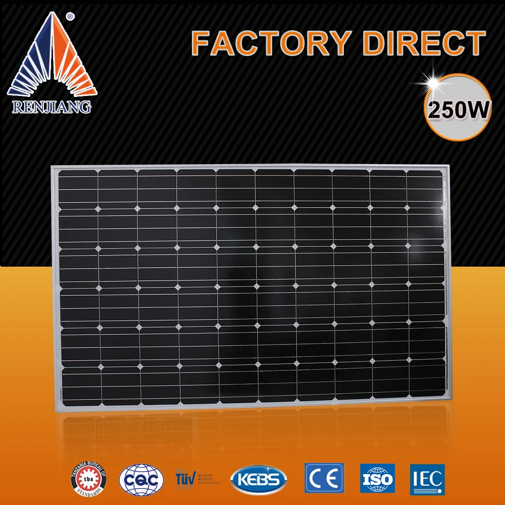 
2018 A Grade High Efficiency solar panel 250W 260W 300W 156mmx156mm Monocrystalline Silicon Buy Monocrystalline Solar Cell 