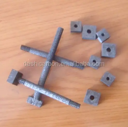high density high temperature resistance graphite bolt and nut for vacuum furnace
