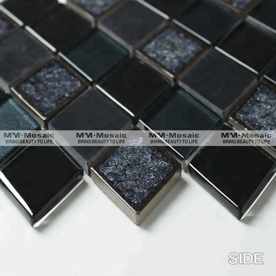 Домашний декор мозаичная плитка ручной работы из смешанного керамического стекла с ромбами