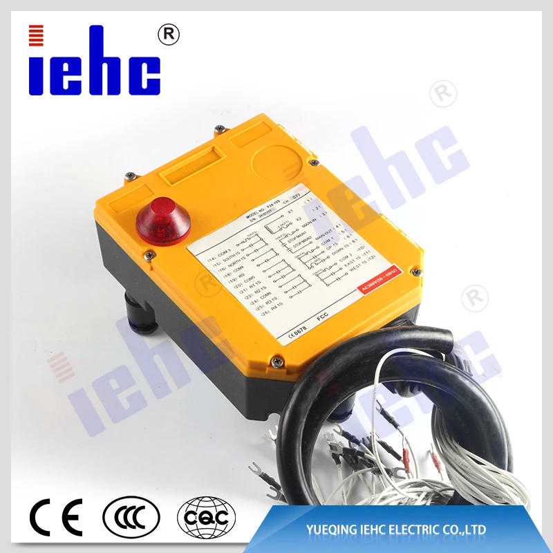 iehc  f24-10d general waterproof two speed radio industrial wireless remote control crane control