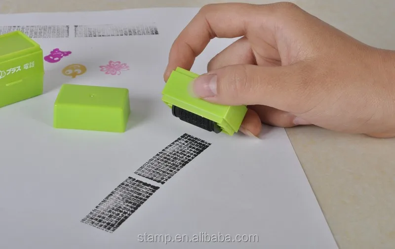 self inking roller stamp Plastic Data Identity Theft Protection ID Guard Stamp Rubber Rolling Stamp confidentiality