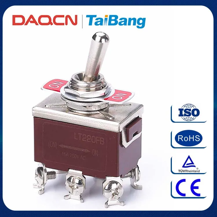 DAQCN Хорошая Цена Лучшее Качество 15А 250 В Миниатюрный 4 Позиция Тумблер