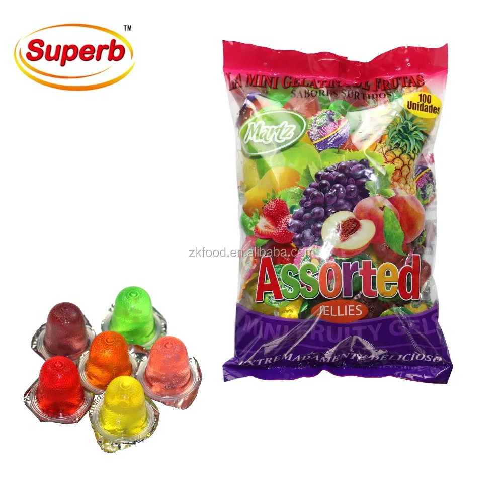 Горячие продажи чашки фруктового желе 15 г маленький желе