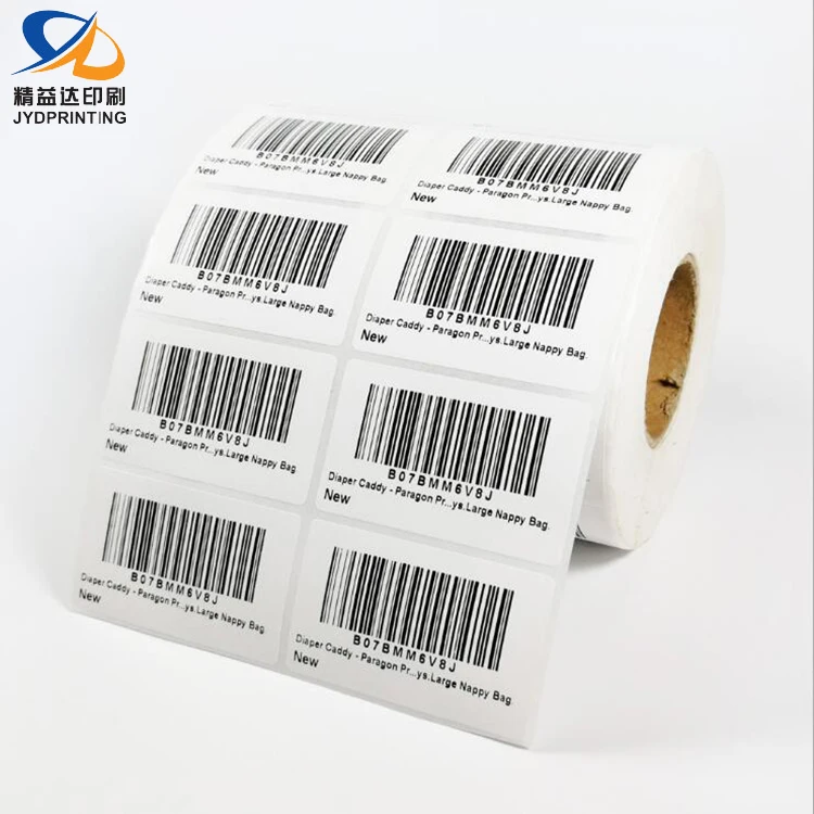 2019 New Barcode Label Sticker Roll Custom Anti-Counterfeiting Aluminium Barcode Metal Label Manufacture Barcode Label
