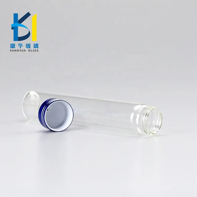 15ml 30ml 40ml High Quality Glass Tube Bottle Aluminum Lid Glass Vials Bottle 100ml