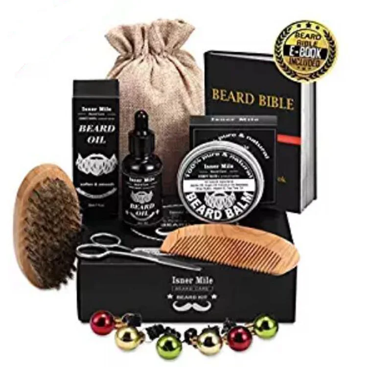 
FQ brand OEM christmas beard grooming kit comb bristle custom beard grooming kit  (60816170697)
