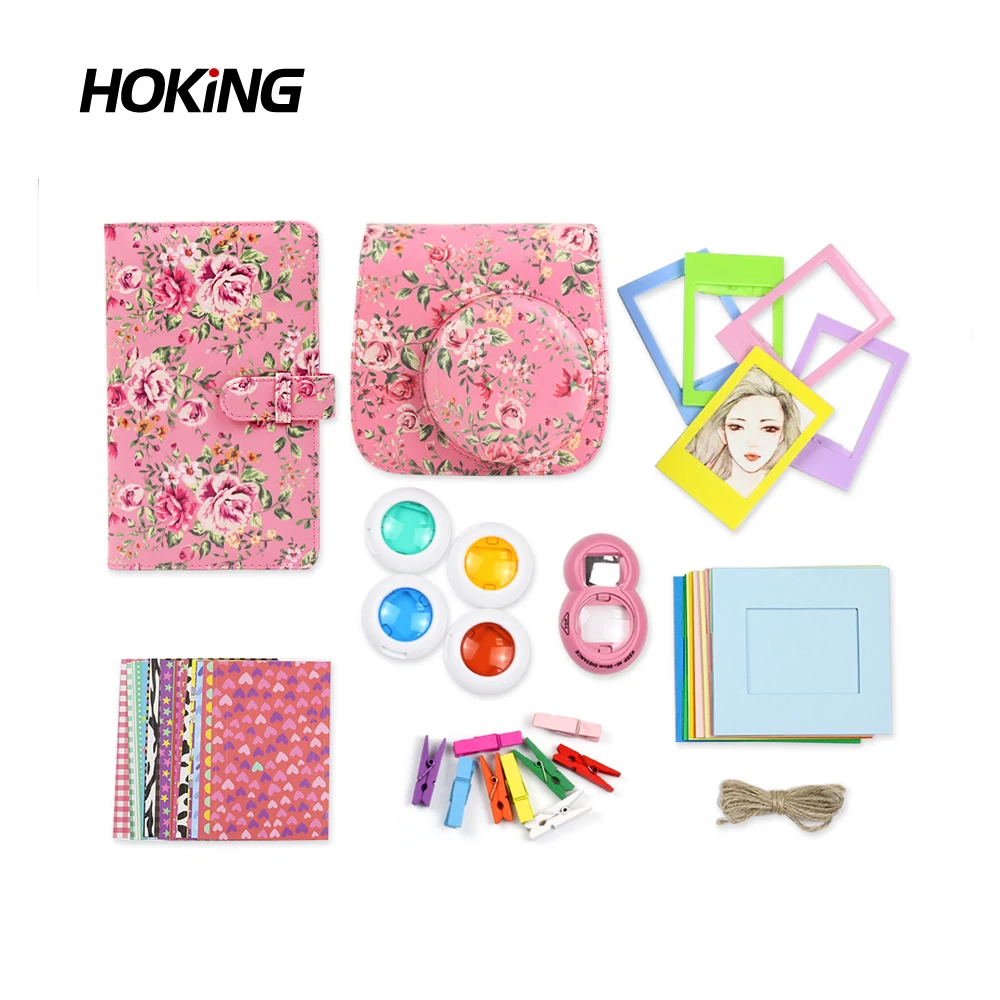 Fujifilm Instax Mini 8/8+/9 Camera 7 In 1 With Shoulder Strap Accessories Bundle