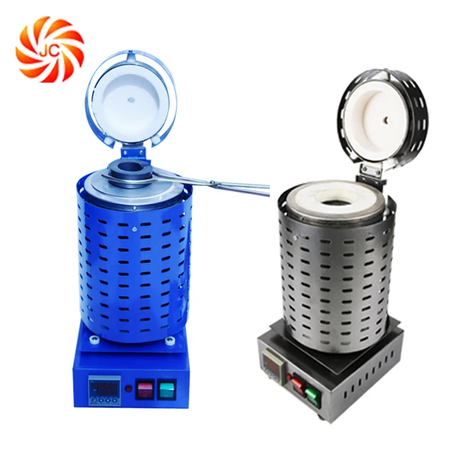 220V 3KG JC Vertical Type Small Melting Furnace for Melting Gold Silver Copper