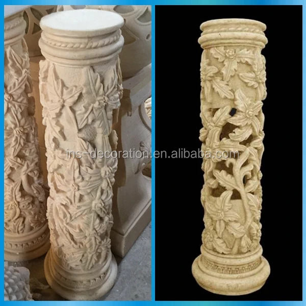 Special design sandstone carving column