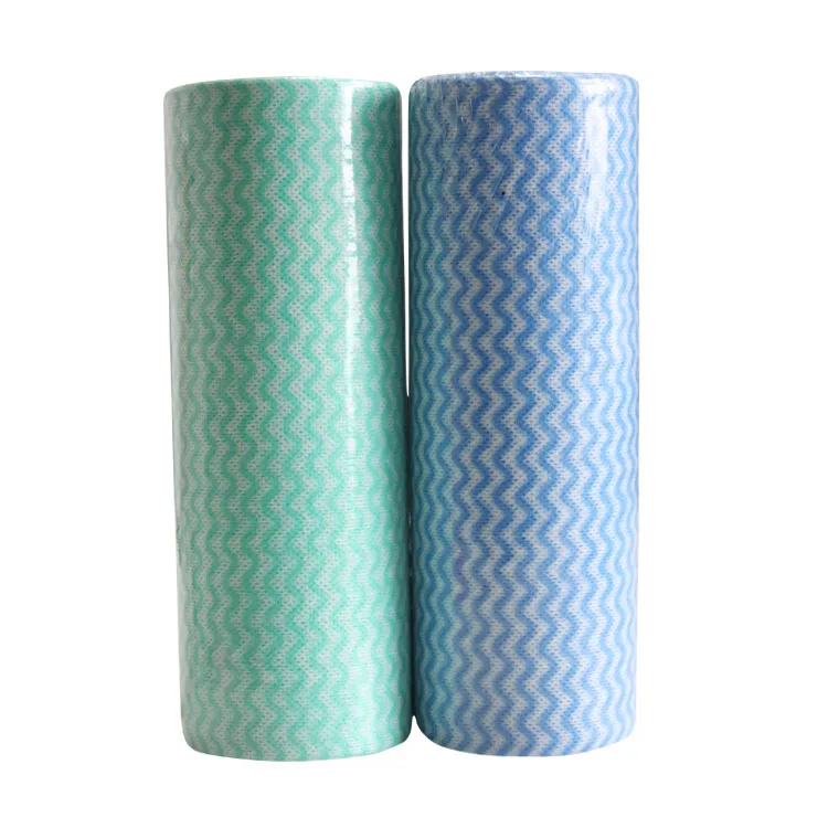 High quality spunlace viscose polyester handy wipes for household cleaning