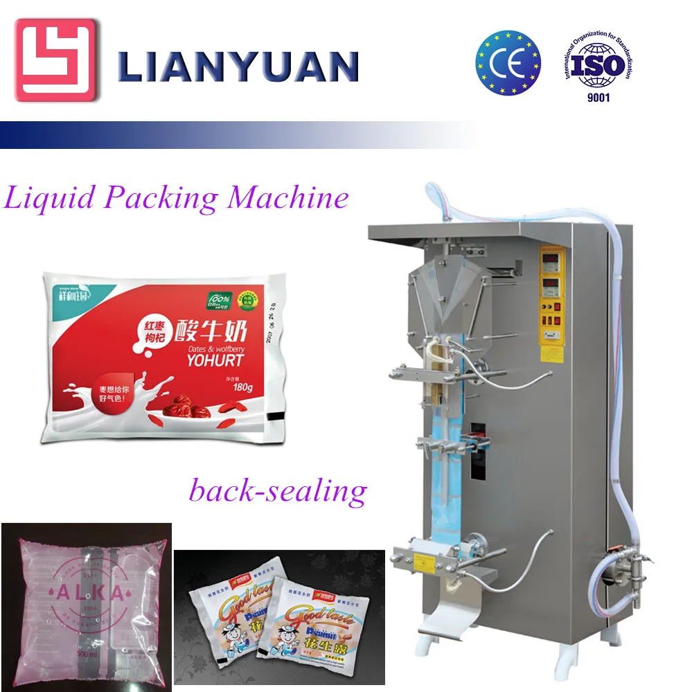 
Automatic Small Bag Plastic Pouch Water Milk Juice Liquid Sachet Filling Packing making Machine 