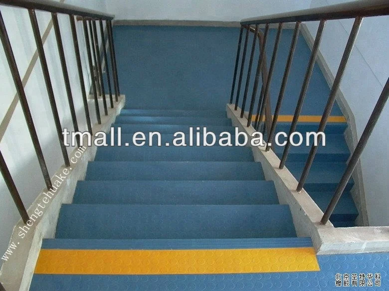 
L Shaped indoor PVC stair steps 