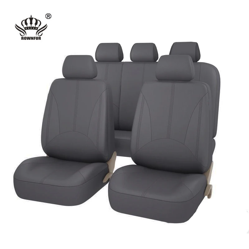 ROWNFUR top layer universal Automobiles interior PU 5D leather car seat