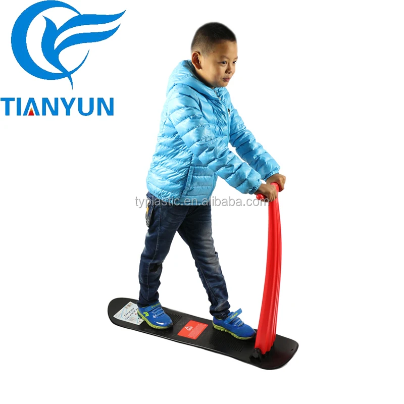 2021 Winter Toys Kids Plastic Snow Ski Scooter Sled with Metal Screw