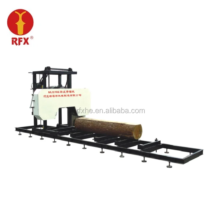 Diesel Engine Wood Cutting Used Horizontal Band Saw Machines for Sale