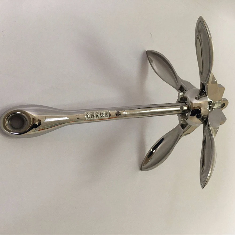 Stainless Steel Marine Boat Folding Anchor 0.7 kg