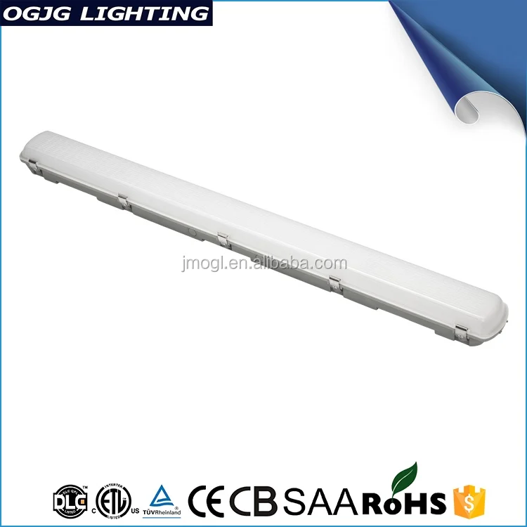 4-футовый аварийный гаражный потолочный светильник IP65 Светодиодный свет коридора с датчиком линейной водонепроницаемой светоди