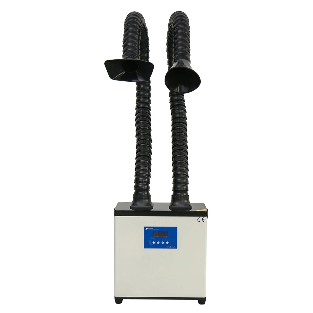 PA-300TD-IQ Fume Extraction System Nail Manicure Table Dust Collector with Activated Carbon Filter